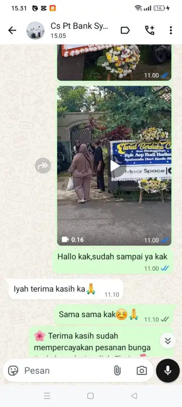 Testimonial Papan Bunga KAUR