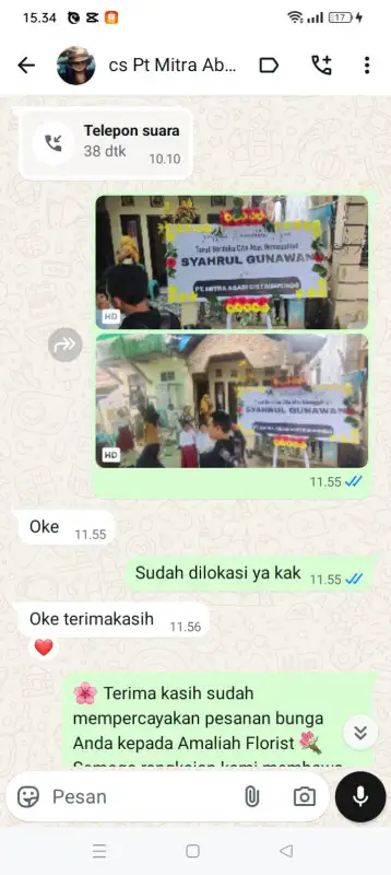 Testimonial Papan ucapan KAUR